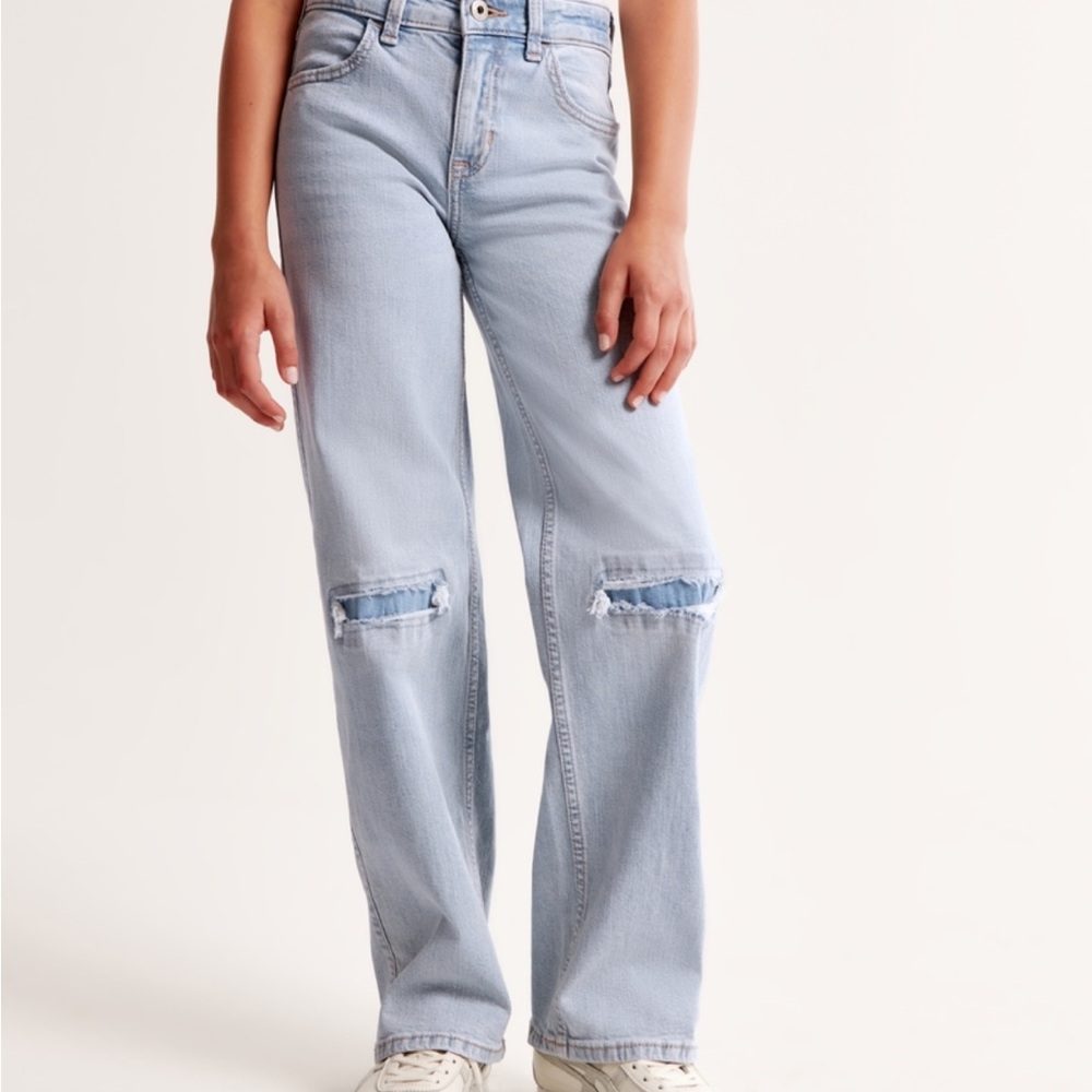 New 7/8 kids High Rise Wide Leg